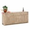 dressoir 3 deurs met lade eiken rustiek