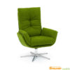 hjort-knudsen-1443-groene-fauteuil-draaistoel