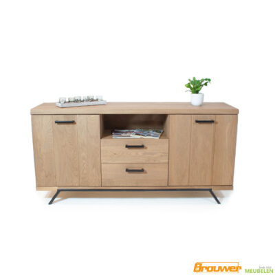 tv dressoir eiken 2deurs