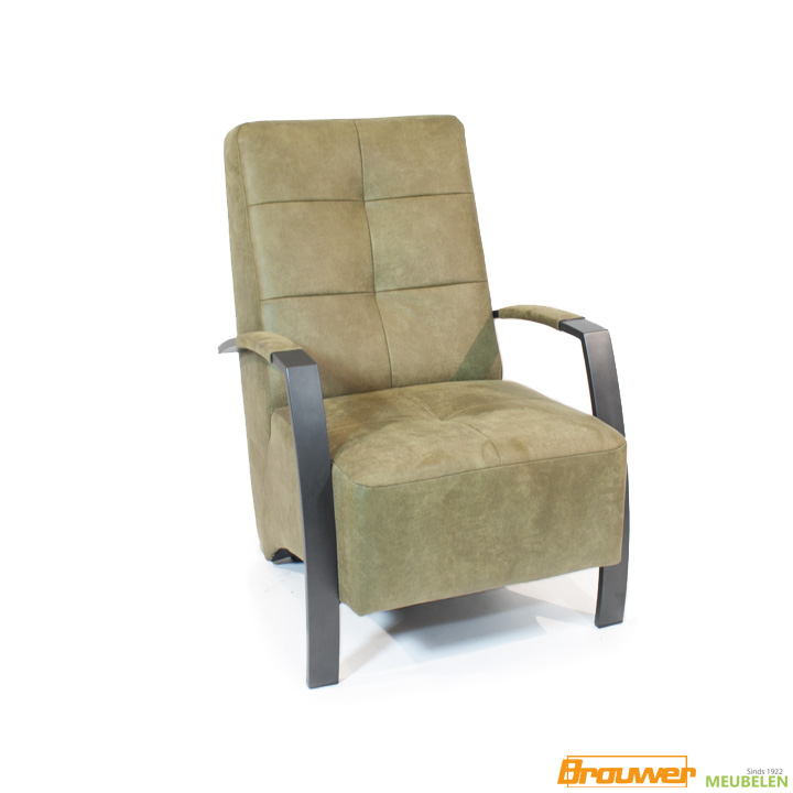 industriële stoel stoere fauteuil groen