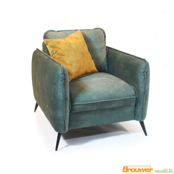 velours fauteuil velvet groen donkergroen