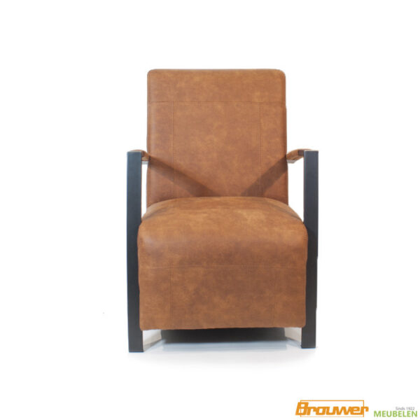 stoere cognac stoel fauteuil