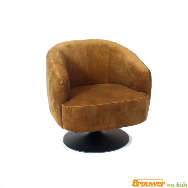 draaifauteuil velvet geel adore kuipfauteuil