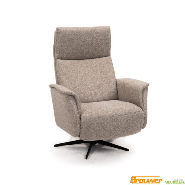 relaxfauteuil dikke stof licht beige hjort knudsen