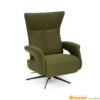 relaxstoel groen relaxfauteuil draaifauteuil groen stof