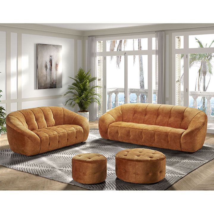 oranje bank apart bankstel ronde bank
