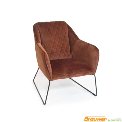 speelse fauteuil velvet adore