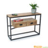 sidetable mangohout 2 laden speelse console haltafel