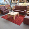 bankstel bordeaux rood