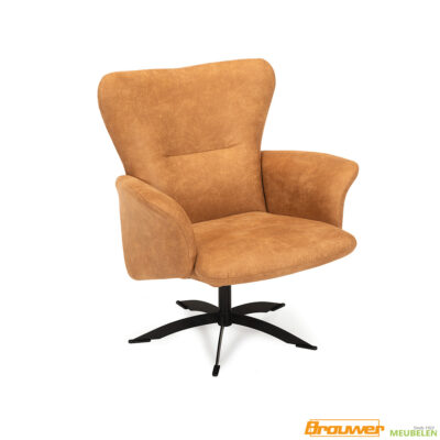 draaifauteuil draaistoel wilmer lage rugleuning draaivoet