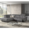 hoekbank met hoofdsteun en relaxfunctie knopen antraciet stoer