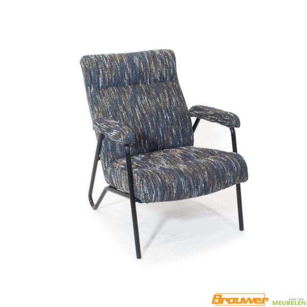 fauteuil vintage donkere stof