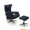 draaifauteuil draai stoel blauw velvet adore