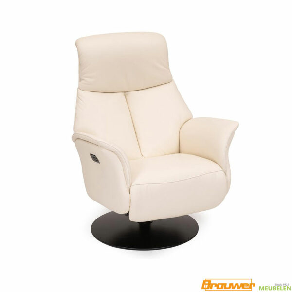 relaxfauteuil leer wit luxe fauteuil brede relaxfauteuil