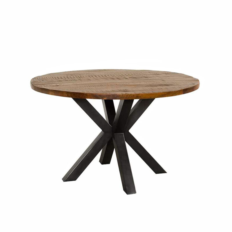 eettafel basto rond 130 cm mangohout