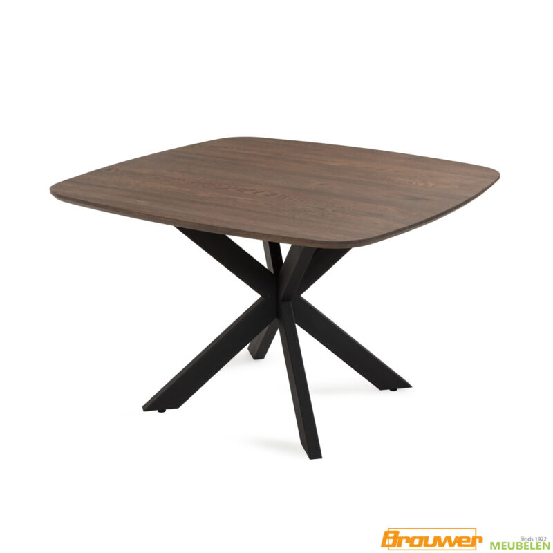 tafel vierkant stuiver vorm 120x120 x-poot