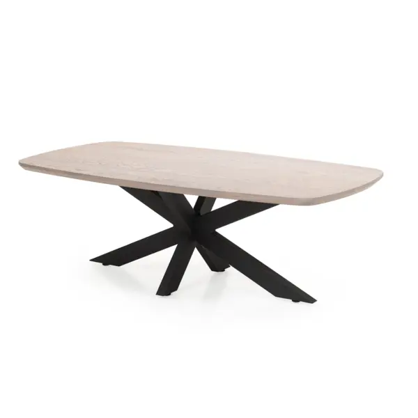 salontafel massief eiken deens ovaal spinpoot nordic eikenhout