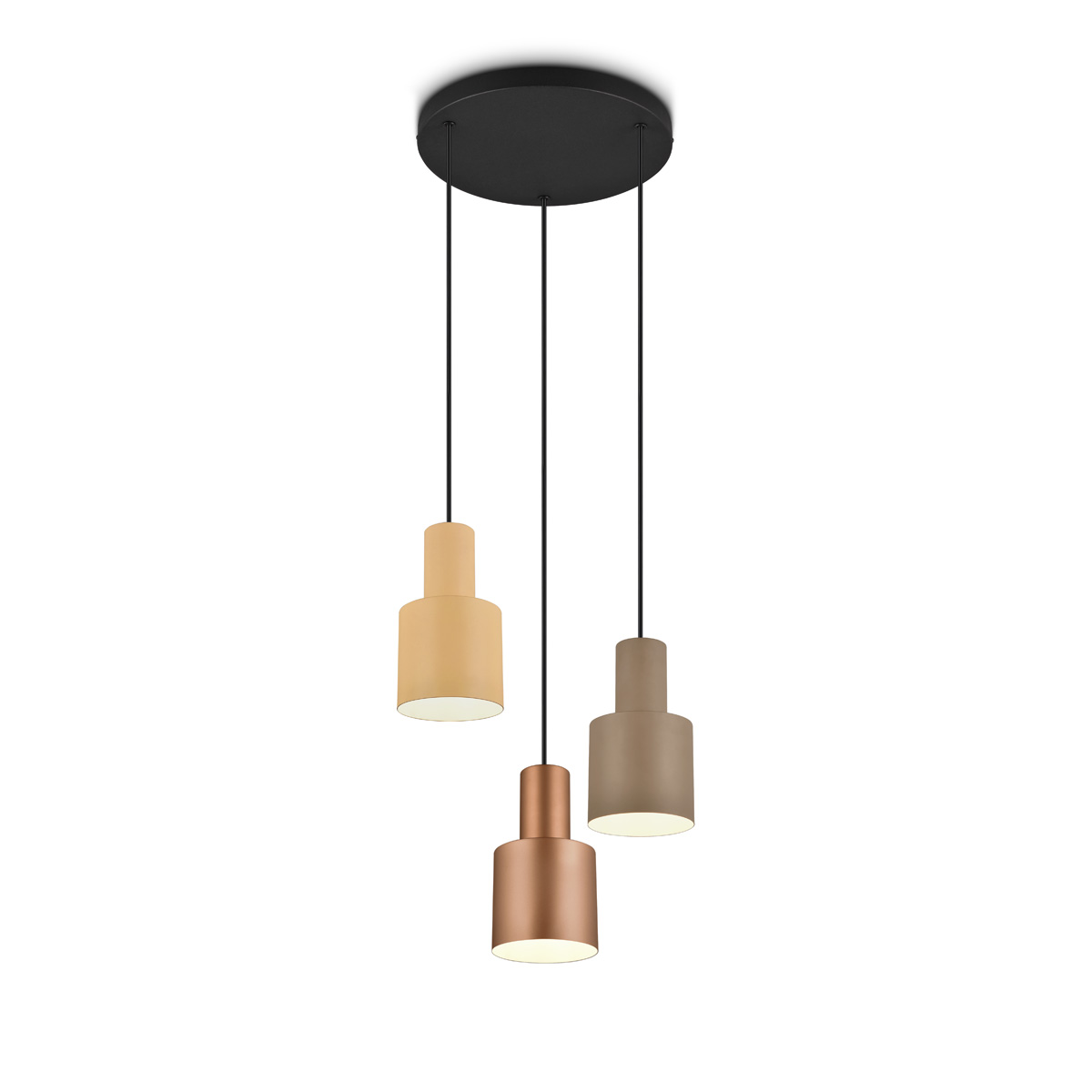 hanglamp met kleuren beige taupe