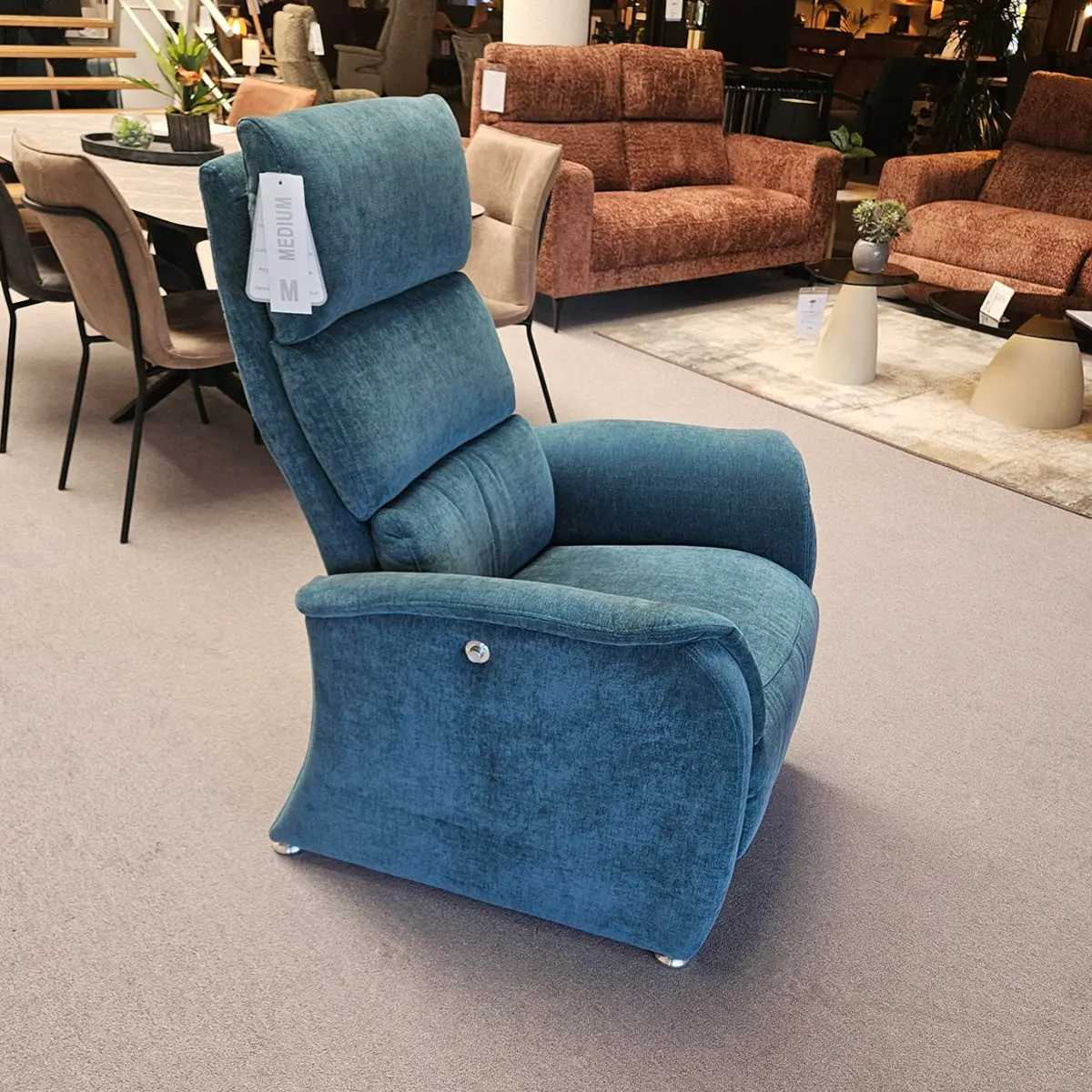 Relaxfauteuil Nora Petrol - Afbeelding 2