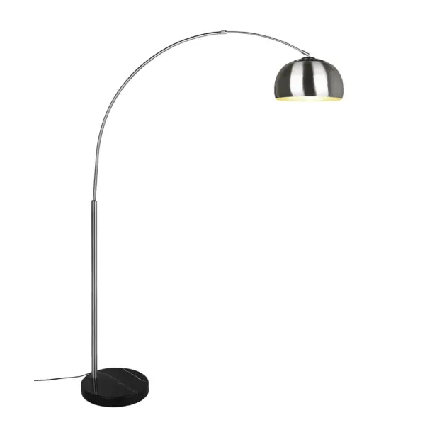 booglamp rvs chroom nikkel mat marmeren voet