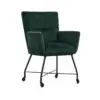 armstoel hans ww brede armstoel fauteuil stoel met armleuningen blauw fusion stof