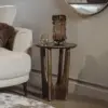 bijzettafel silvi fermo bijzettafel 40 cm rond olijfbruin