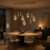 hanglamp ovaal marrone zand kleur japandi