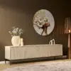 tv-meubel madison zand 210 cm 4 deurs beige tv meubel japandi