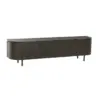 tv-meubel tobogo half rond espresso bruin