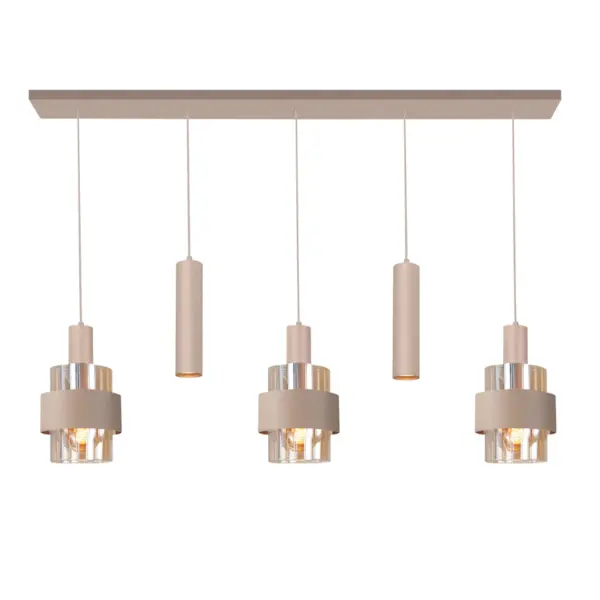 Hanglamp Marrone Recht 5L