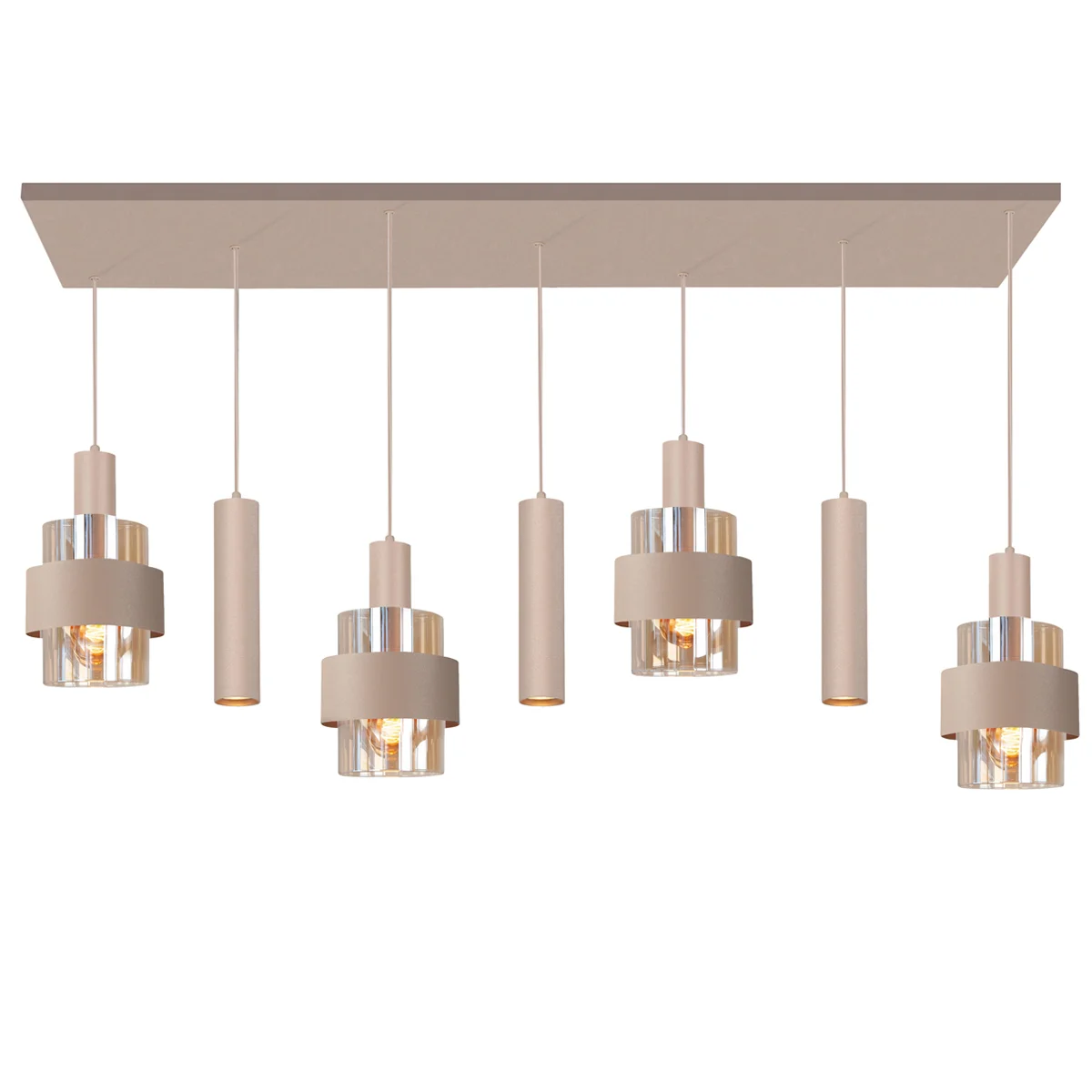 Hanglamp Marrone Recht 7L