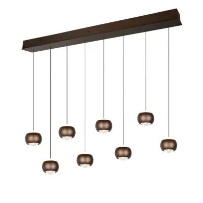 hanglamp orbit 8 lichts brons