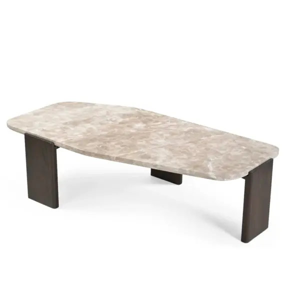 salontafel marmer silva afgeronde hoeken