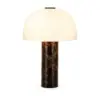 eth barbara retro tafellamp jaren 60 marmer melkglas tijdloos modern