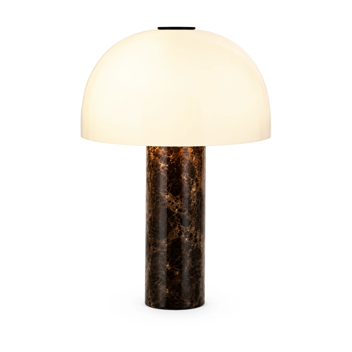 eth barbara retro tafellamp jaren 60 marmer melkglas tijdloos modern