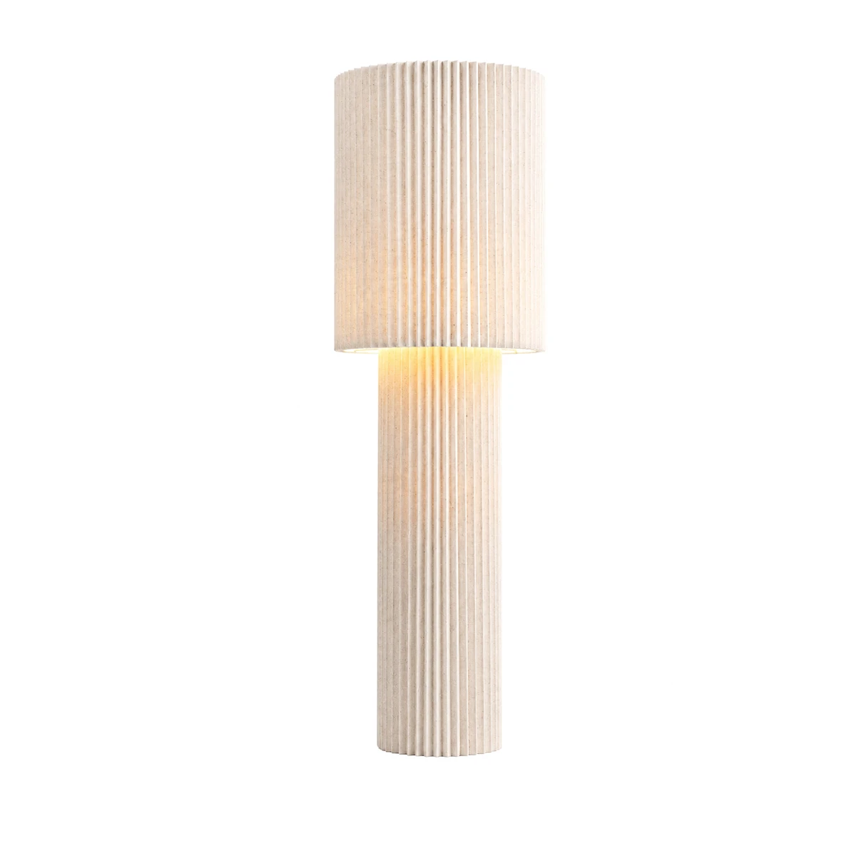 vloerlamp renate eth verlichting linnen beige zand kleur