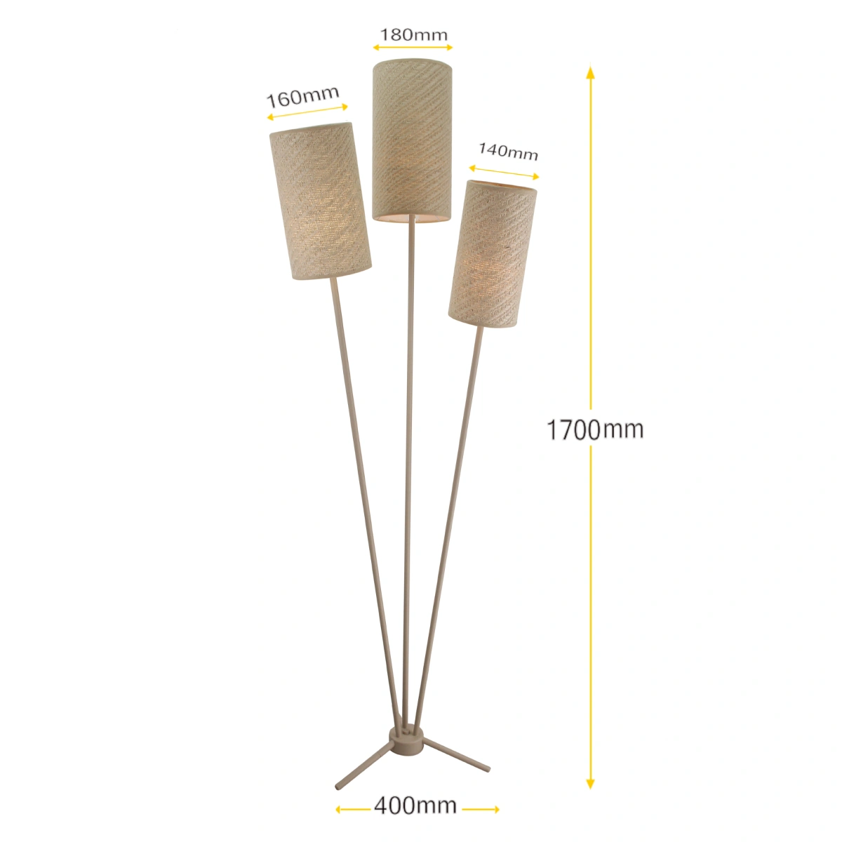 Vloerlamp Zizal Zand - Afbeelding 3