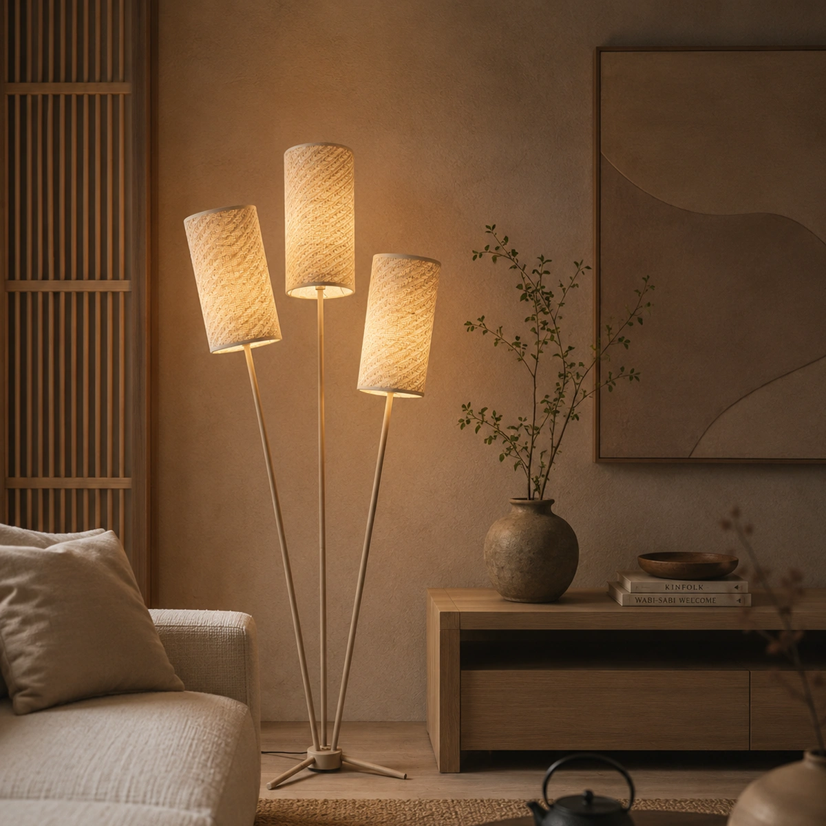 Vloerlamp Zizal Zand - Afbeelding 2