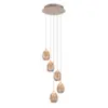 champagne egg rond 5 lichts beige ronde hanglamp highlight verlichting