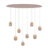 ovale hanglamp champagne egg highlight eieren beige hanglamp