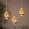 hanglamp champagne egg 3 lichts highlight