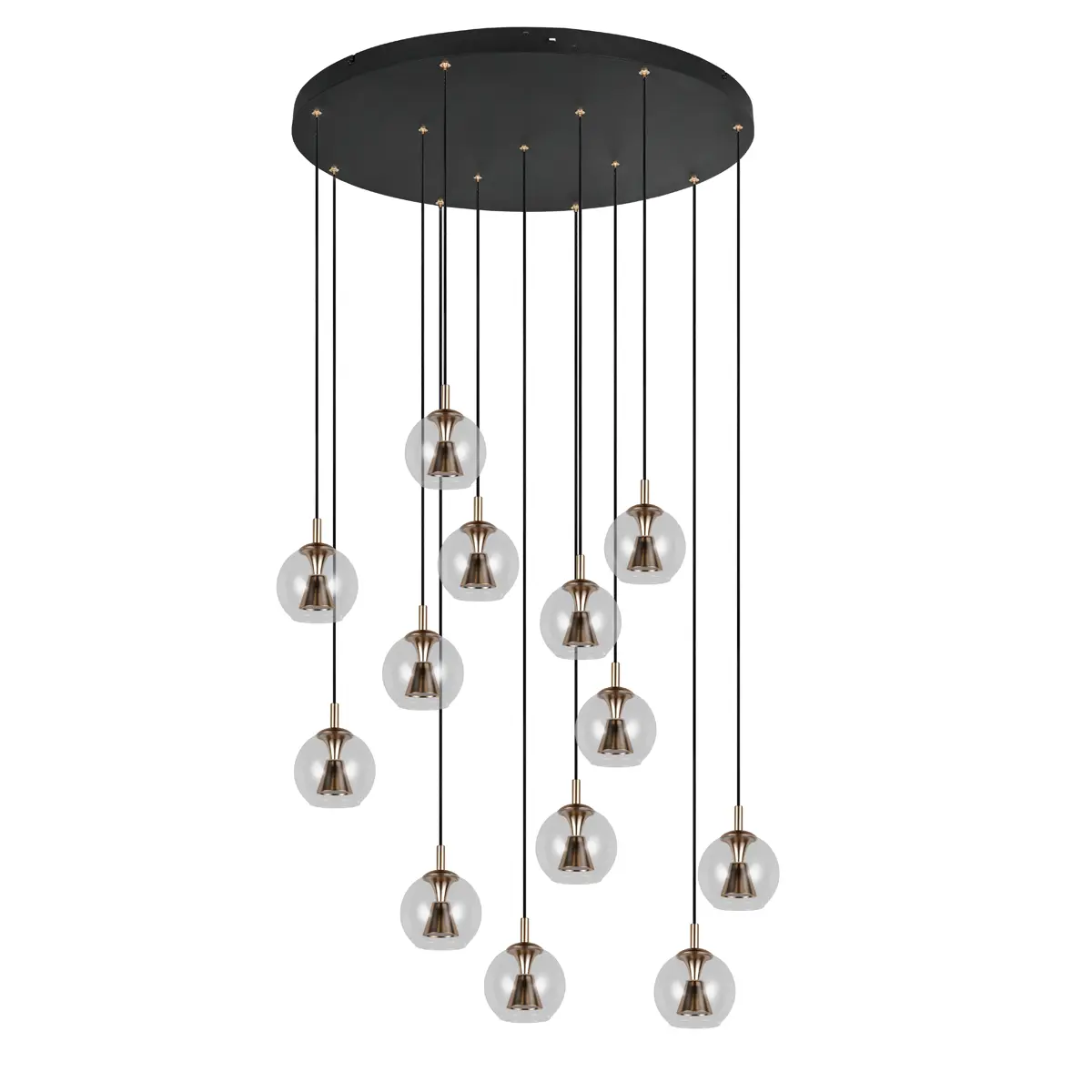 hanglamp solenne rond 13 lichts grote ronde hanglamp entree trapgat videlamp hanglamp