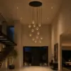 videlamp groot 300 cm 75 diameter hanglamp solenne 13 lichts trio select