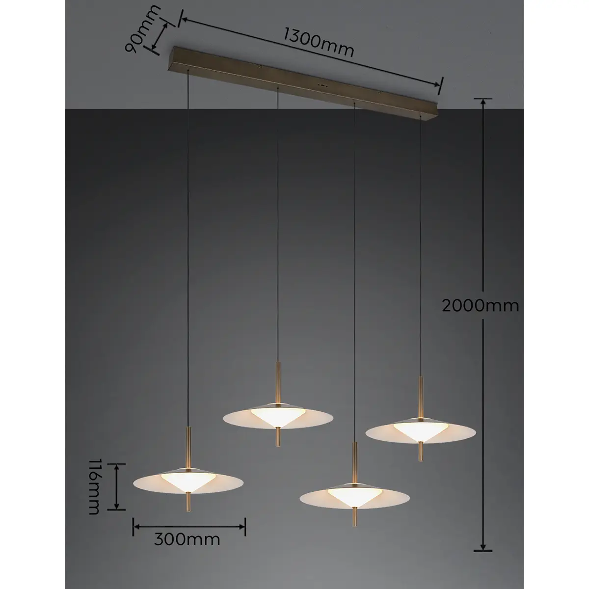 Hanglamp Amalia 4 Lichts - Afbeelding 6
