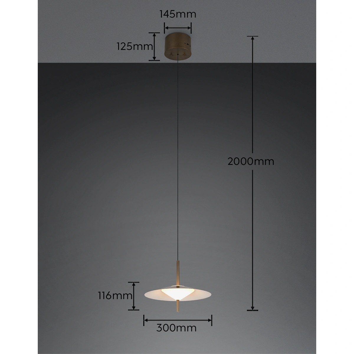Hanglamp Amalia 1 Lichts - Afbeelding 6