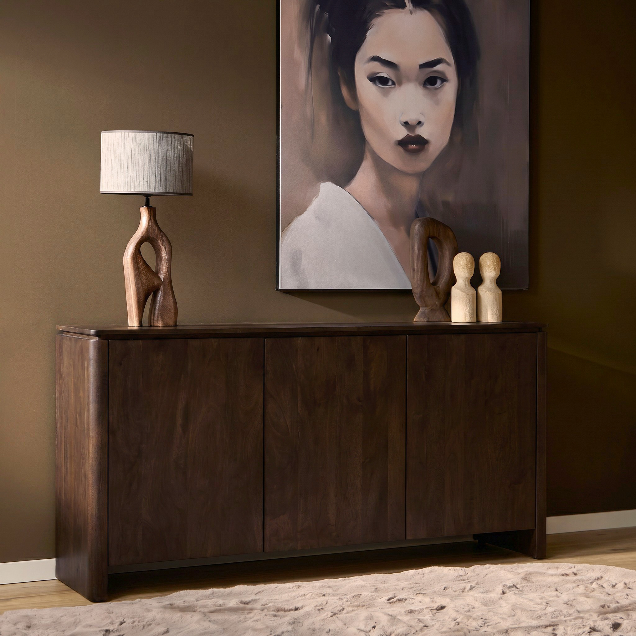 Dressoir Dallas Walnoot 165 cm