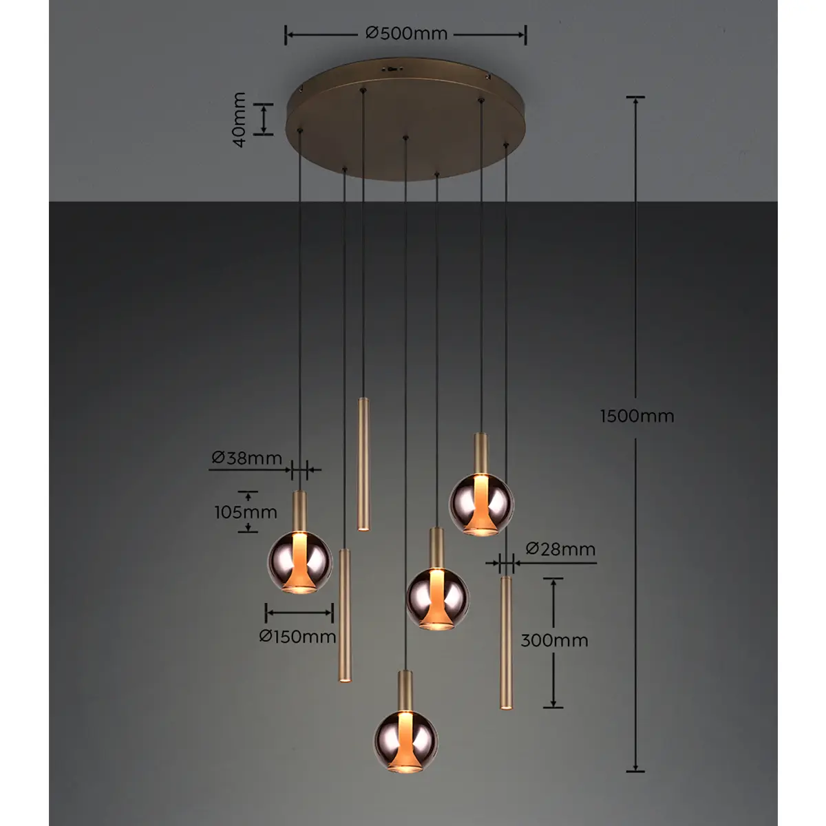 Hanglamp Messina Rond - Afbeelding 7