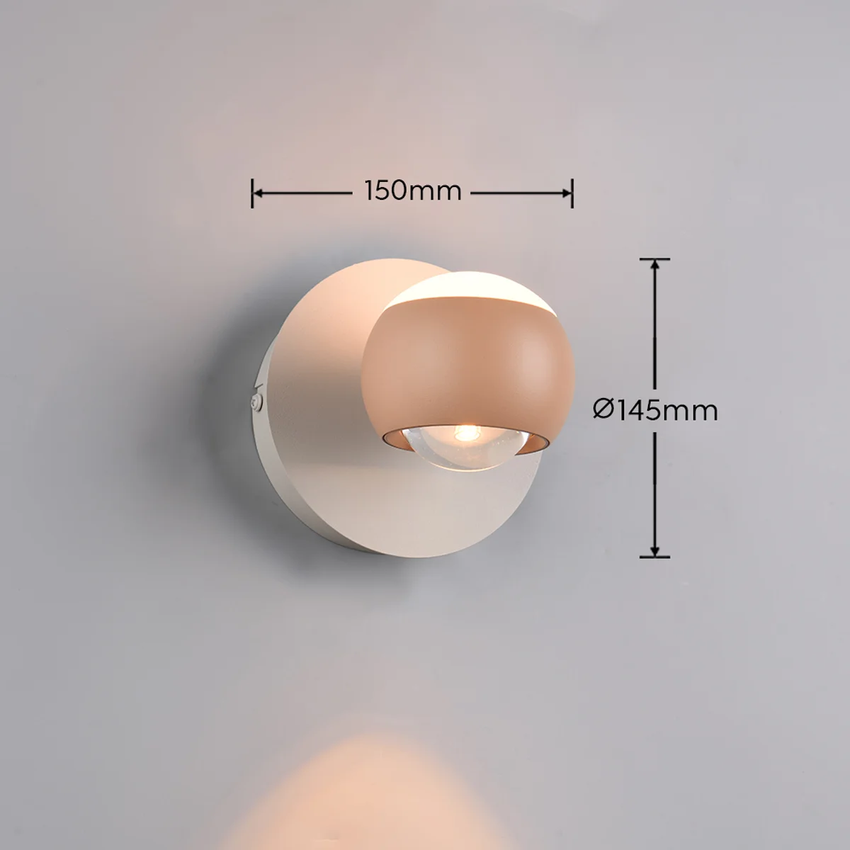 Wandlamp Cannon Perzik - Afbeelding 4